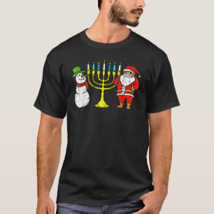 Camiseta Feliz Navidad a los Navidades Hanukkah Pajamas Cha