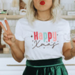 Camiseta Feliz Navidad a los Navidades modernos<br><div class="desc">Este elegante diseño de camisetas para Navidades es perfecto tanto para niños como para adultos. Esta camiseta de vacaciones hace un regalo perfecto para Navidades,  cebo de medias,  intercambio de regalos de vacaciones o sólo un regalo especial para usted de Santa.</div>