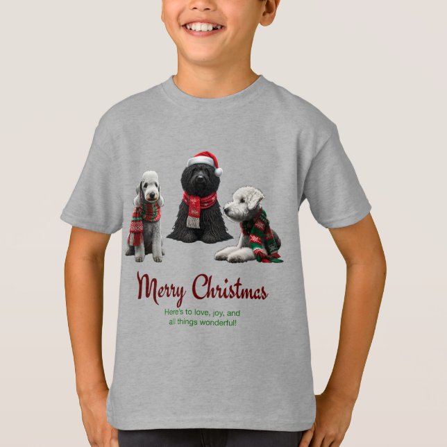 Camiseta Feliz Navidad a los perros (Anverso)