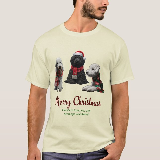 Camiseta Feliz Navidad a los perros (Anverso)