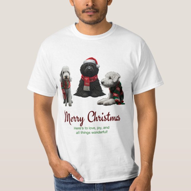 Camiseta Feliz Navidad a los perros (Anverso)