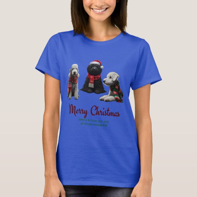 Camiseta Feliz Navidad a los perros (Anverso)