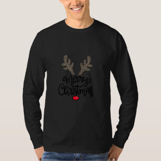 Camiseta Feliz Navidad a los renos navideños Chica de niño 