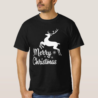 Camiseta Feliz Navidad a los renos navideños coincidiendo c