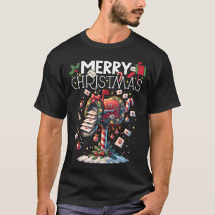 Camiseta Feliz Navidad a los trabajadores postales divertid
