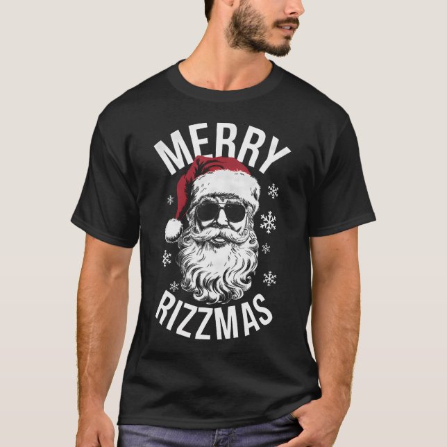 Camiseta Feliz Navidad a Navidades graciosos Santa Claus Fe (Anverso)