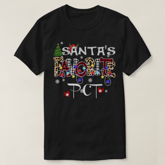 Camiseta Feliz Navidad a Papá Noel y la atención preferida  (Diseño del anverso)