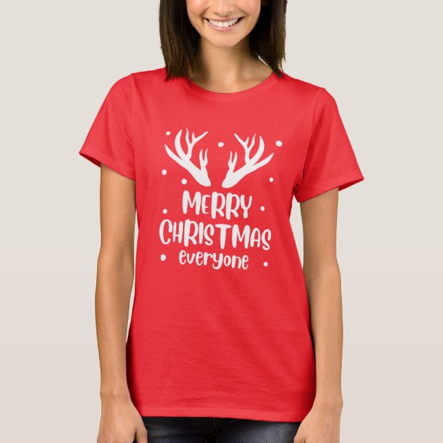 Camiseta Feliz Navidad a Todos (Anverso)