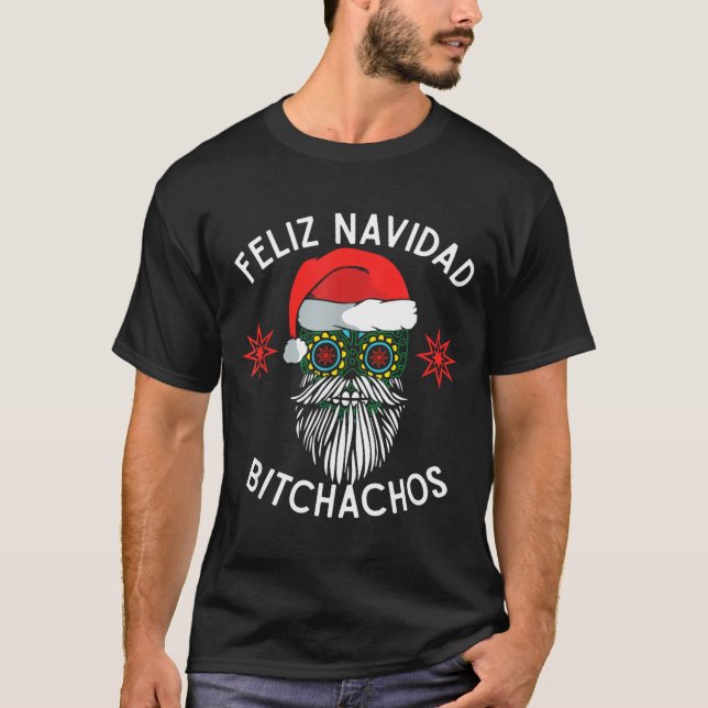 Camiseta Feliz Navidad Achos Funny Spanish Merry Christmas  (Anverso)