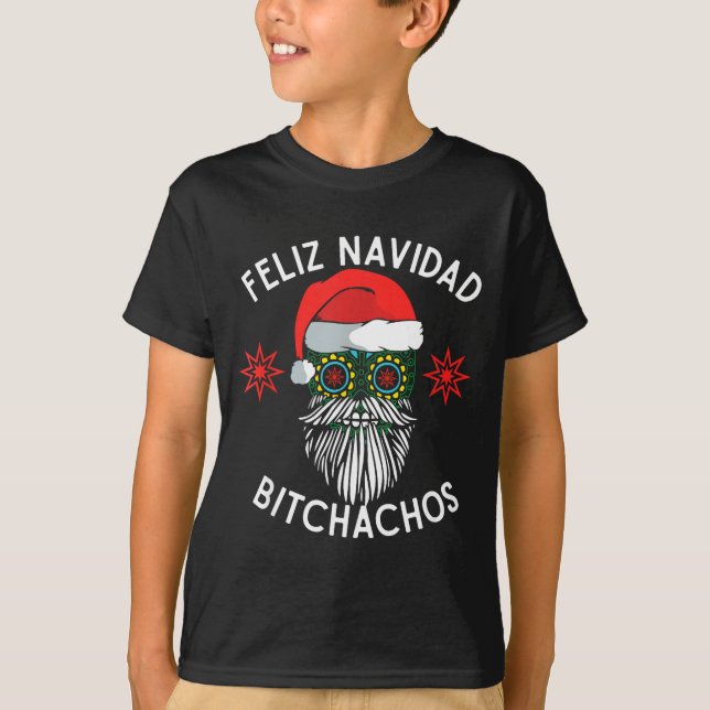 Camiseta Feliz Navidad Achos Funny Spanish Merry Christmas  (Anverso)
