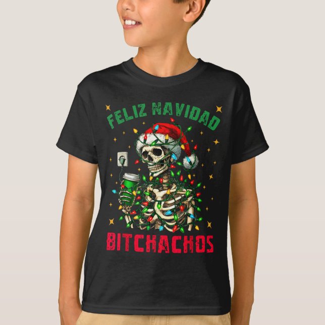 Camiseta Feliz Navidad Achos Shirt Merry Xmas Christmas Lig (Anverso)