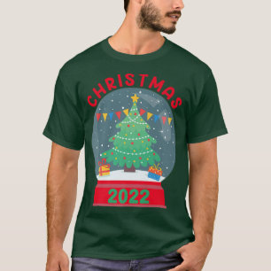 Camiseta Feliz Navidad al árbol de navidad de bola de nieve