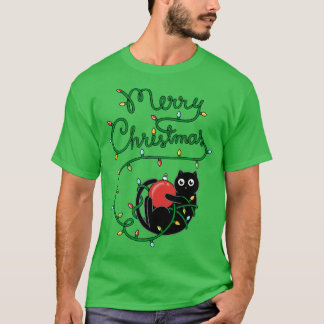 Camiseta Feliz Navidad al gato