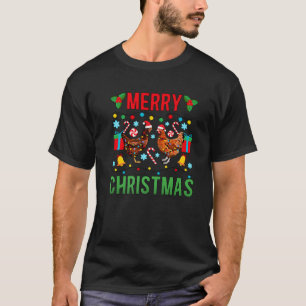 Camiseta Feliz Navidad al propietario del pollo Chicken Lov