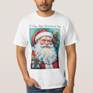 Camiseta Feliz Navidad Alegre Santa Claus