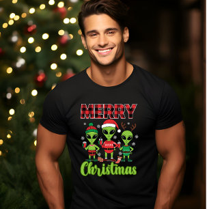 Camiseta Feliz Navidad Alien Festividad