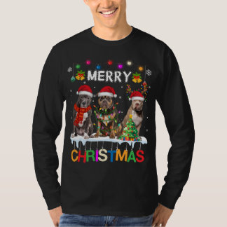 Camiseta Feliz Navidad Americano Bully Santa Navidades Tre