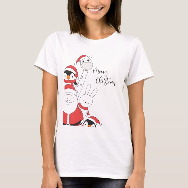 Camiseta Feliz Navidad Amigos (Anverso)