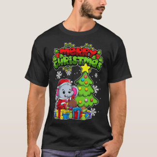 Camiseta Feliz Navidad Animales Xmas Elefante