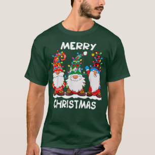 Camiseta Feliz Navidad aquí Gnome Navidad Familia coinciden