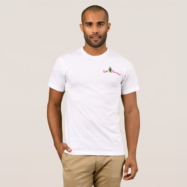 Camiseta Feliz Navidad! arbol de navidad T-Shirt (Anverso completo)