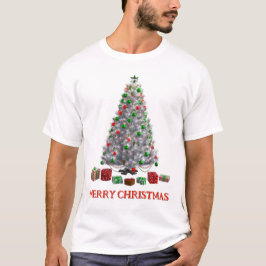 Camiseta Feliz Navidad. Árbol (diseño 6) con regalos