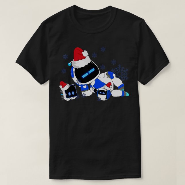 Camiseta Feliz Navidad Astrobot Gracioso Sudor (Diseño del anverso)