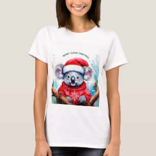Camiseta Feliz Navidad Australiana Koala
