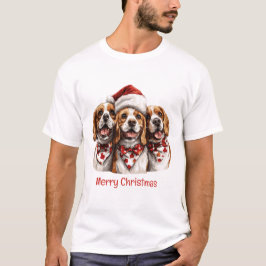 Camiseta Feliz Navidad Beagle Dogs