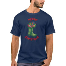 Feliz Navidad-Bota De Regalos De Santa