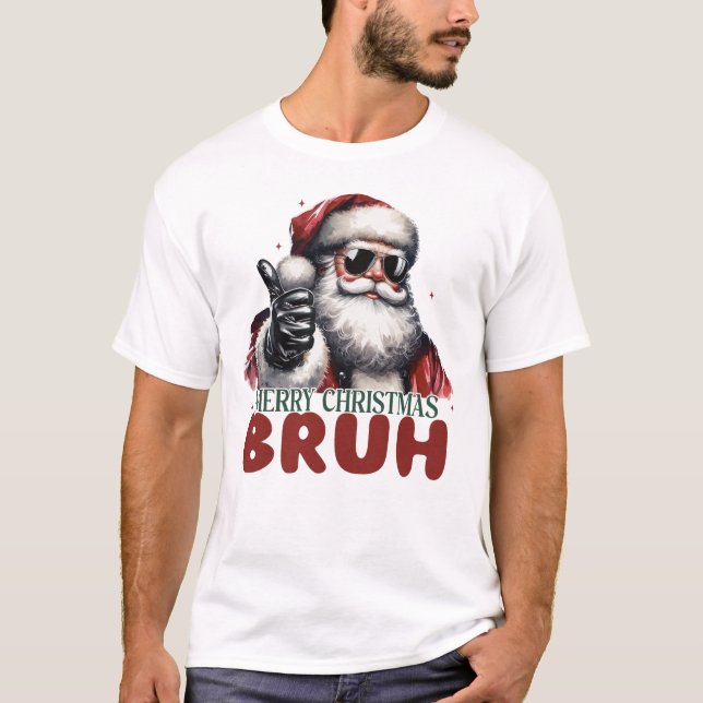 Camiseta Feliz Navidad Bruh, divertida fiesta (Anverso)