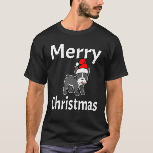 Camiseta Feliz Navidad Bulldog francés Perro amante Ani