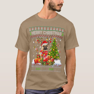 Camiseta Feliz navidad Bulldog francés Santa Xmas te ilumin