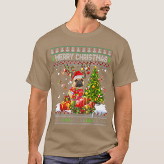 Camiseta Feliz navidad Bulldog francés Santa Xmas te ilumin