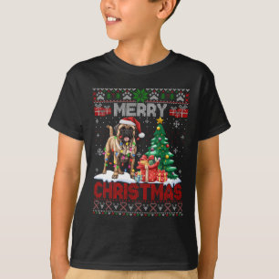 Camiseta Feliz Navidad Bullmastiff Amantes de la familia Ug