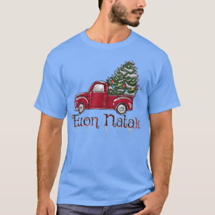 Camiseta Feliz Navidad Buon italiano Natale Retro Holiday