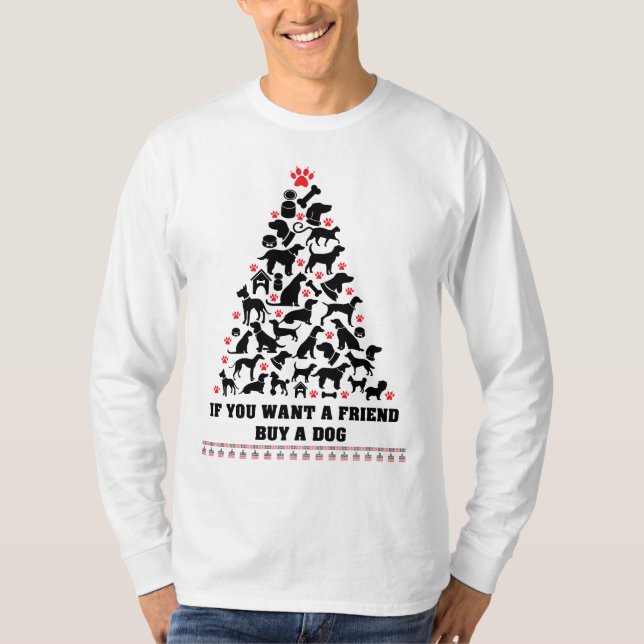 Camiseta Feliz Navidad cachorro (Anverso)