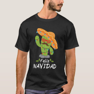 Camiseta Feliz Navidad Cactus Navidades De Árboles Mexicano