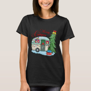 Camiseta Feliz Navidad Campista Santa Campista Camión de Ca