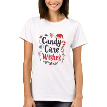 Feliz Navidad Candy Cane Tee