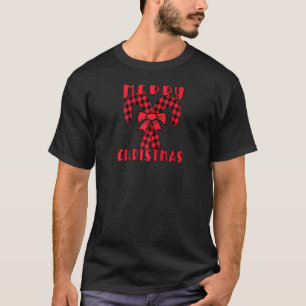 Camiseta Feliz Navidad Candy Canes Búfalo relleno de búfalo