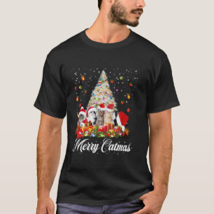 Camiseta Feliz Navidad Cats navideños Graciosos