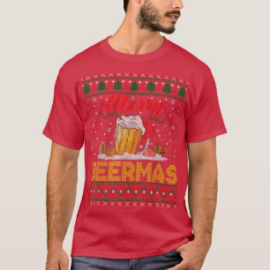 Camiseta Feliz Navidad Cervecera Divertida Bebida de Cervez