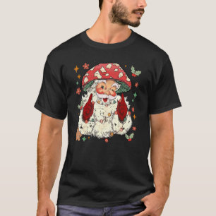 Camiseta Feliz Navidad champiñón Santa Claus Groovy Christ