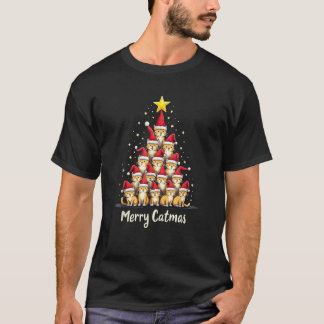 Camiseta Feliz Navidad Chicas gatos divertidos chicos Navid