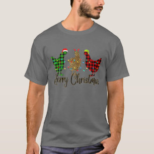 Camiseta Feliz Navidad Chicken Leopardo Navidades de la Pes