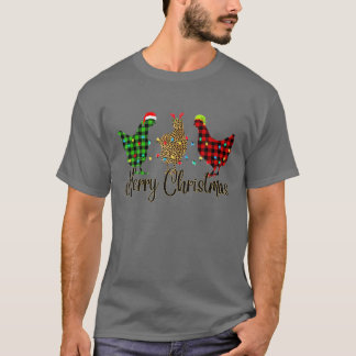Camiseta Feliz Navidad Chicken Leopardo Navidades de la Pes