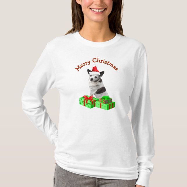Camiseta Feliz Navidad Chihuahua (Anverso)