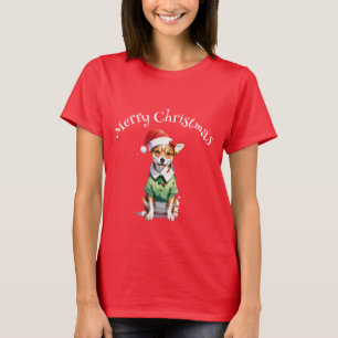 Camiseta Feliz Navidad Chihuahua Elf