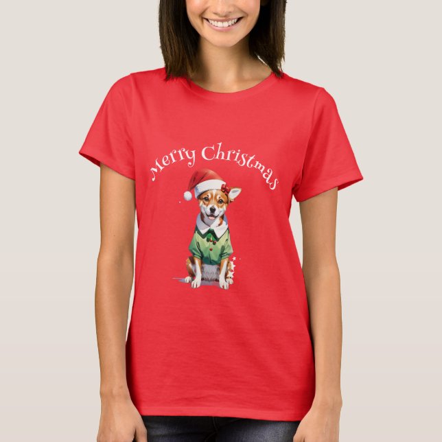 Camiseta Feliz Navidad Chihuahua Elf (Anverso)